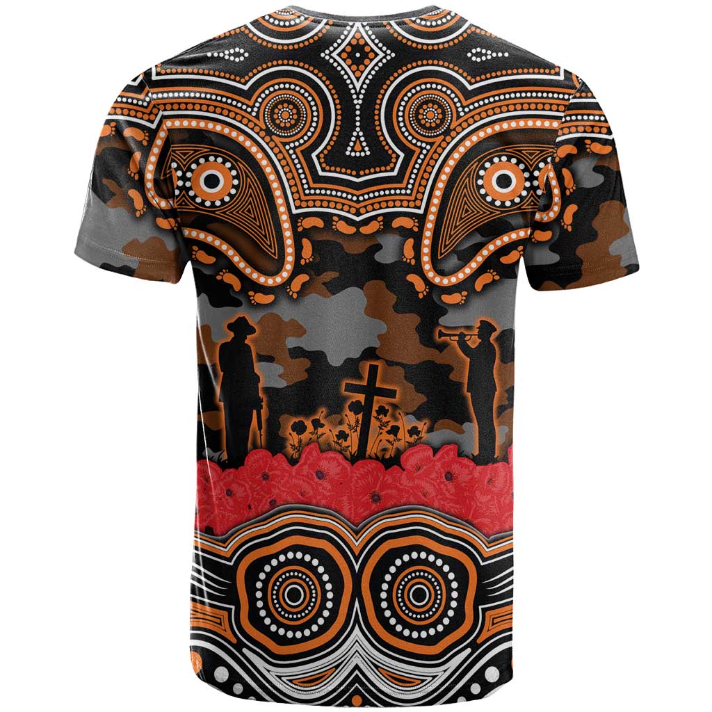 ANZAC Day Wests Tigers T Shirt Military Memorial Aboriginal Indigenous Art