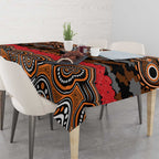 ANZAC Day Wests Tigers Tablecloth Military Memorial Aboriginal Indigenous Art