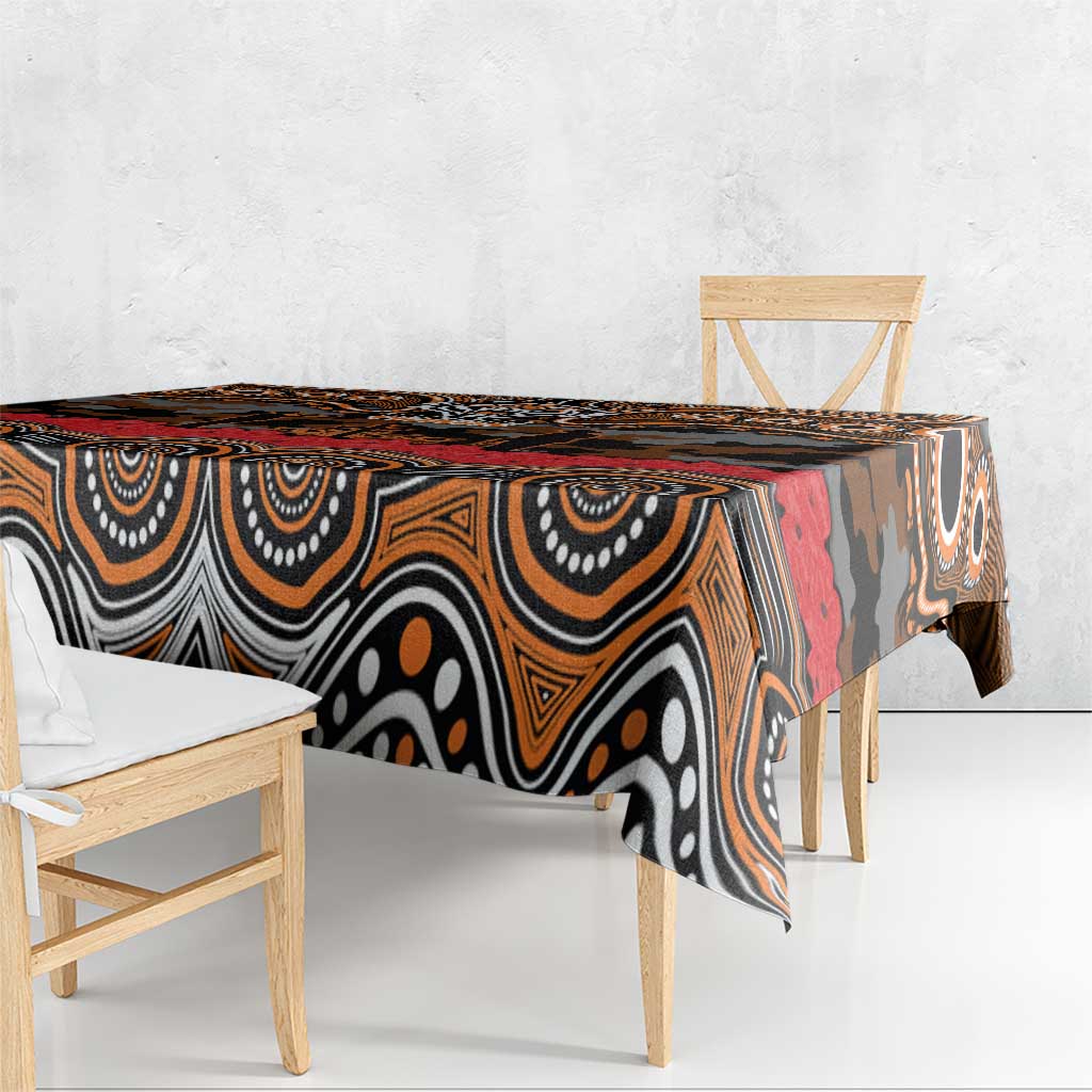 ANZAC Day Wests Tigers Tablecloth Military Memorial Aboriginal Indigenous Art
