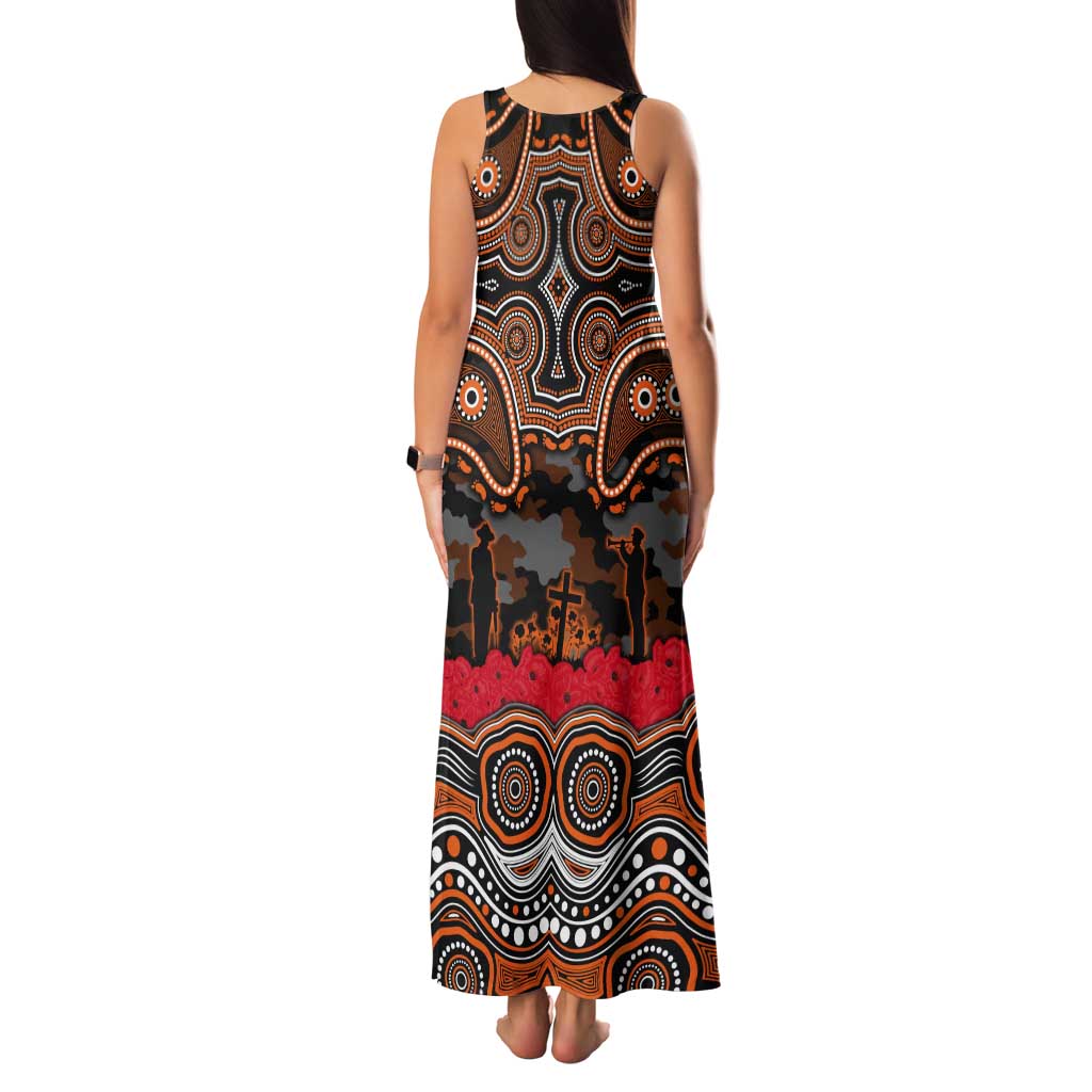 ANZAC Day Wests Tigers Tank Maxi Dress Military Memorial Aboriginal Indigenous Art