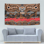ANZAC Day Wests Tigers Tapestry Military Memorial Aboriginal Indigenous Art