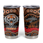 ANZAC Day Wests Tigers Tumbler Cup Military Memorial Aboriginal Indigenous Art