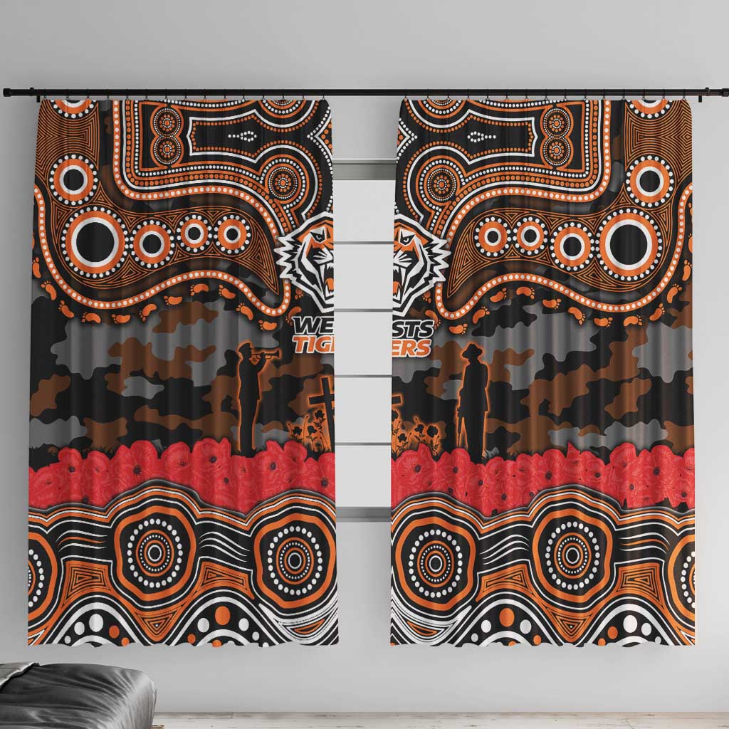 ANZAC Day Wests Tigers Window Curtain Military Memorial Aboriginal Indigenous Art