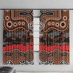 ANZAC Day Wests Tigers Window Curtain Military Memorial Aboriginal Indigenous Art