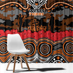 ANZAC Day Wests Tigers Window Curtain Military Memorial Aboriginal Indigenous Art