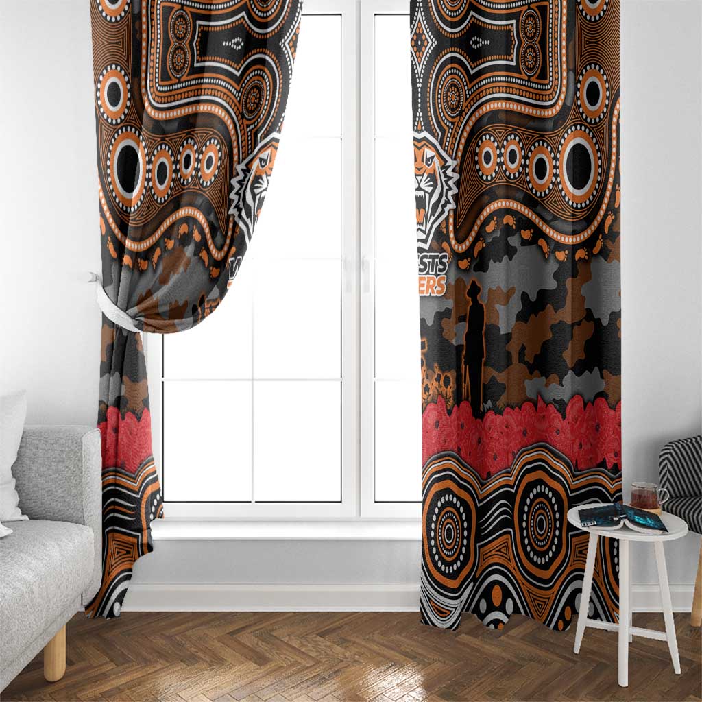 ANZAC Day Wests Tigers Window Curtain Military Memorial Aboriginal Indigenous Art