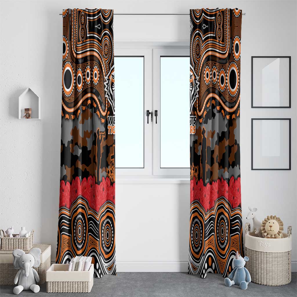 ANZAC Day Wests Tigers Window Curtain Military Memorial Aboriginal Indigenous Art
