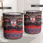 ANZAC Day Sydney Roosters Laundry Basket Military Memorial Aboriginal Indigenous Art