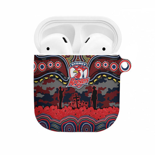 ANZAC Day Sydney Roosters AirPods Case Military Memorial Aboriginal Indigenous Art