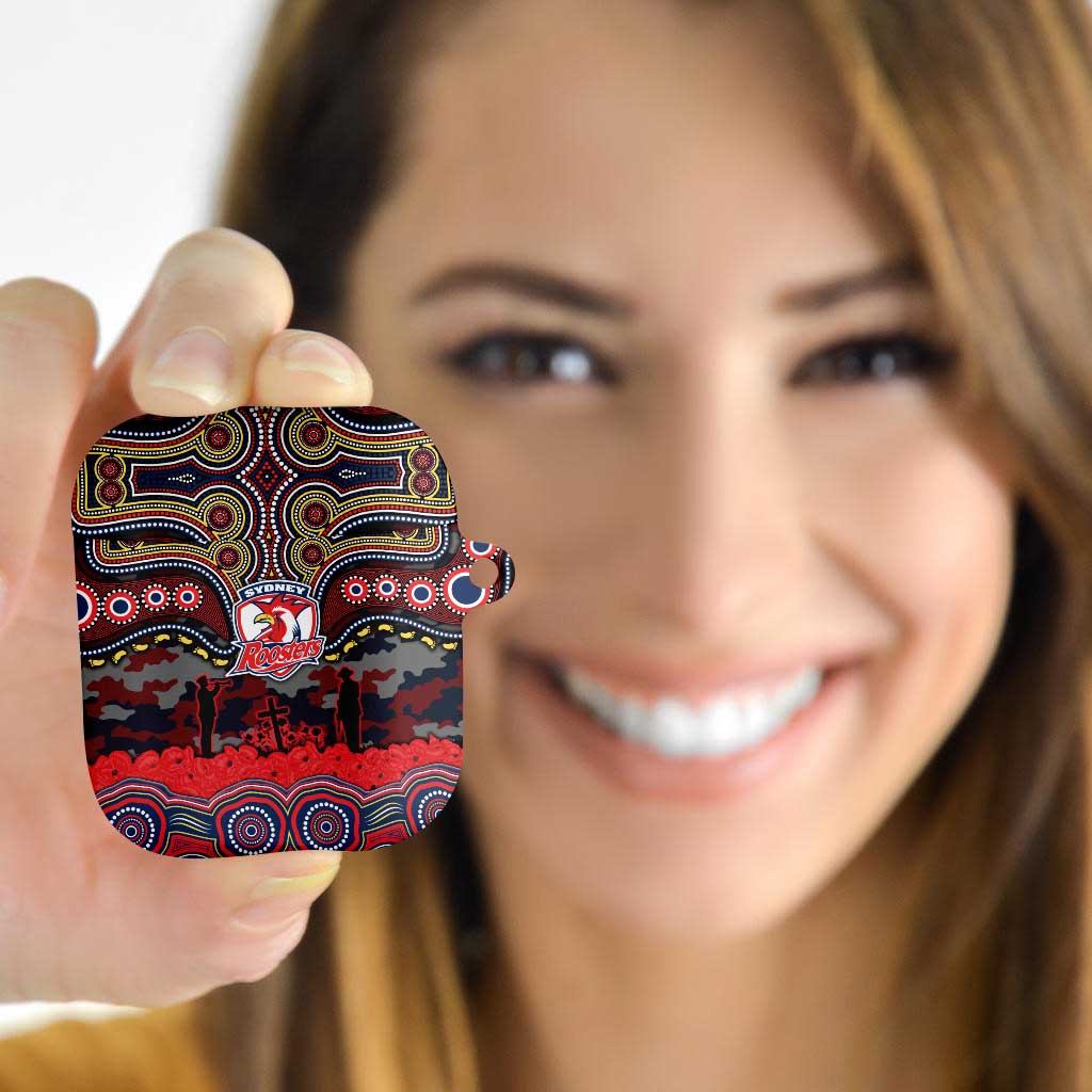 ANZAC Day Sydney Roosters AirPods Case Military Memorial Aboriginal Indigenous Art