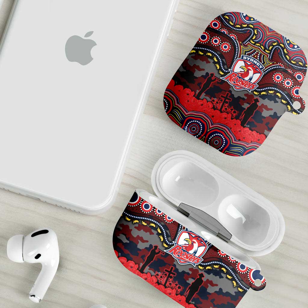 ANZAC Day Sydney Roosters AirPods Case Military Memorial Aboriginal Indigenous Art