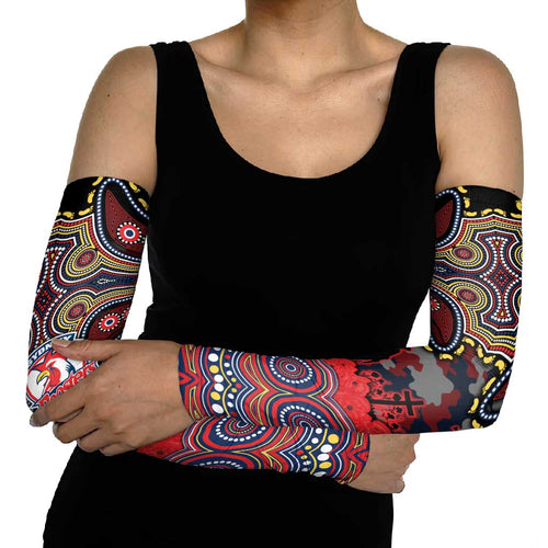 ANZAC Day Sydney Roosters Arm Sleeves Military Memorial Aboriginal Indigenous Art