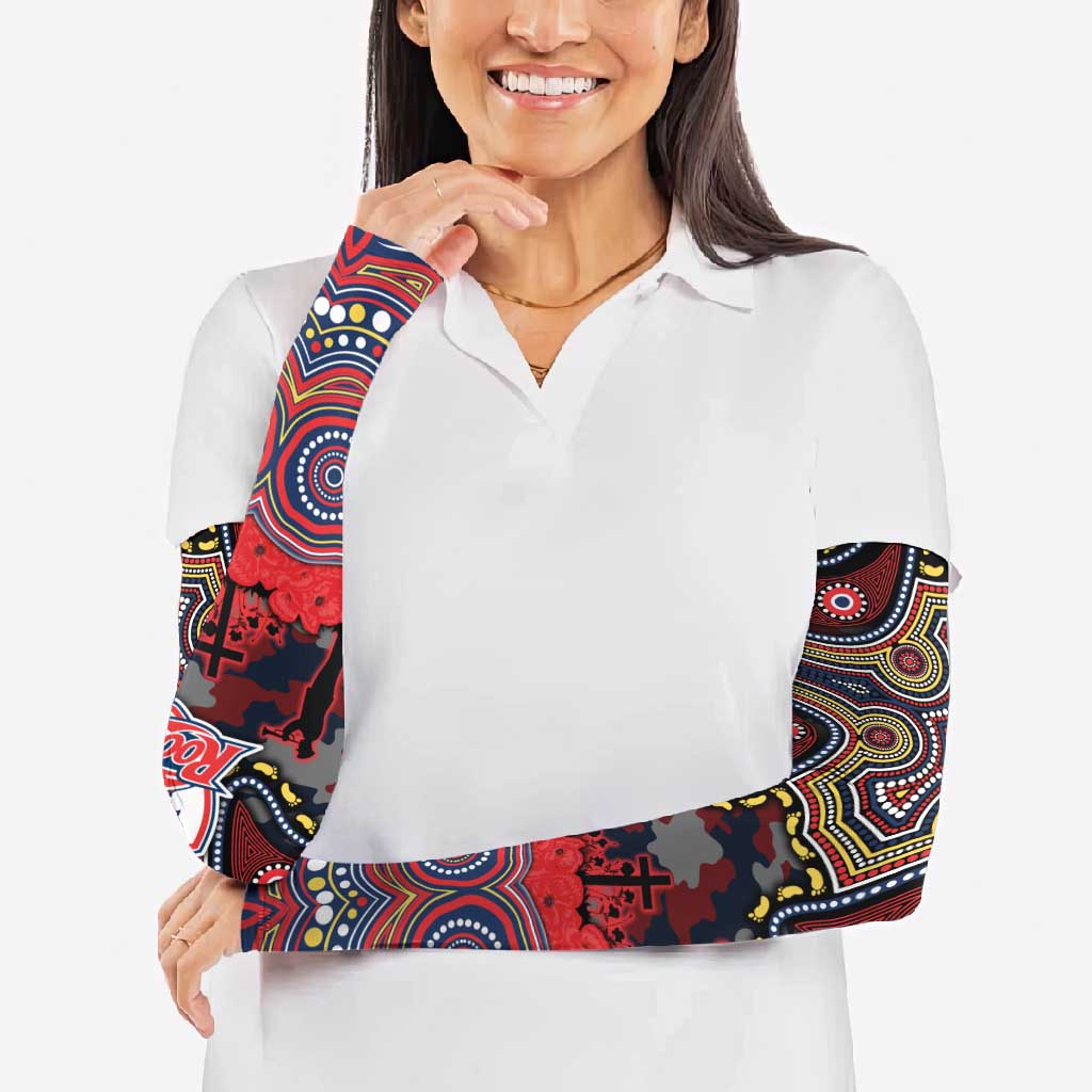 ANZAC Day Sydney Roosters Arm Sleeves Military Memorial Aboriginal Indigenous Art