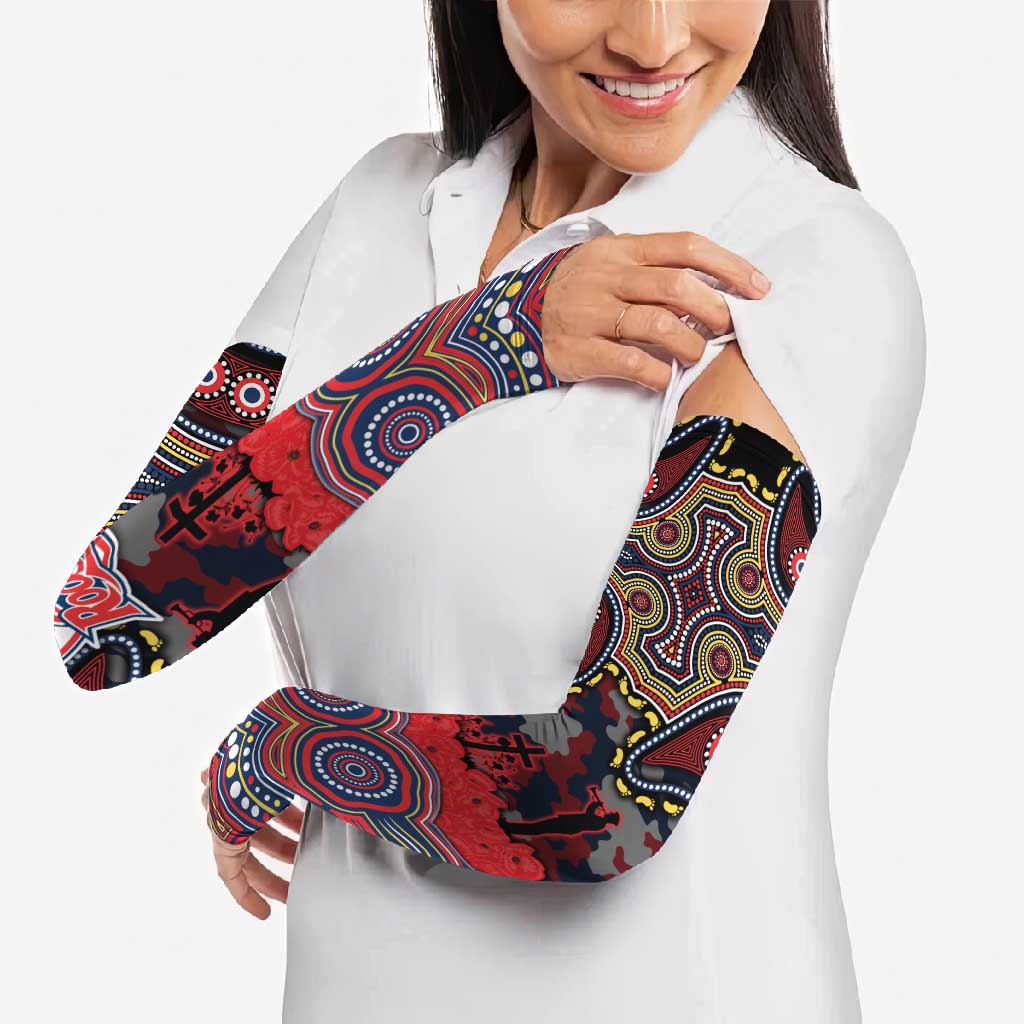 ANZAC Day Sydney Roosters Arm Sleeves Military Memorial Aboriginal Indigenous Art