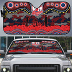 ANZAC Day Sydney Roosters Auto Sun Shade Military Memorial Aboriginal Indigenous Art
