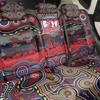 ANZAC Day Sydney Roosters Back Car Seat Cover Military Memorial Aboriginal Indigenous Art