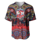 ANZAC Day Sydney Roosters Baseball Jersey Military Memorial Aboriginal Indigenous Art