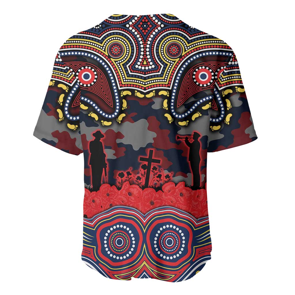 ANZAC Day Sydney Roosters Baseball Jersey Military Memorial Aboriginal Indigenous Art