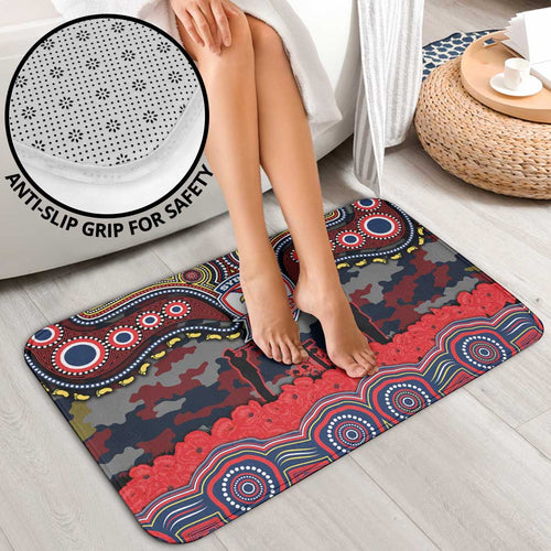 ANZAC Day Sydney Roosters Bathroom Set Military Memorial Aboriginal Indigenous Art