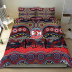 ANZAC Day Sydney Roosters Bedding Set Military Memorial Aboriginal Indigenous Art