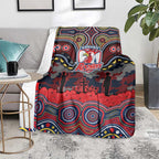 ANZAC Day Sydney Roosters Blanket Military Memorial Aboriginal Indigenous Art