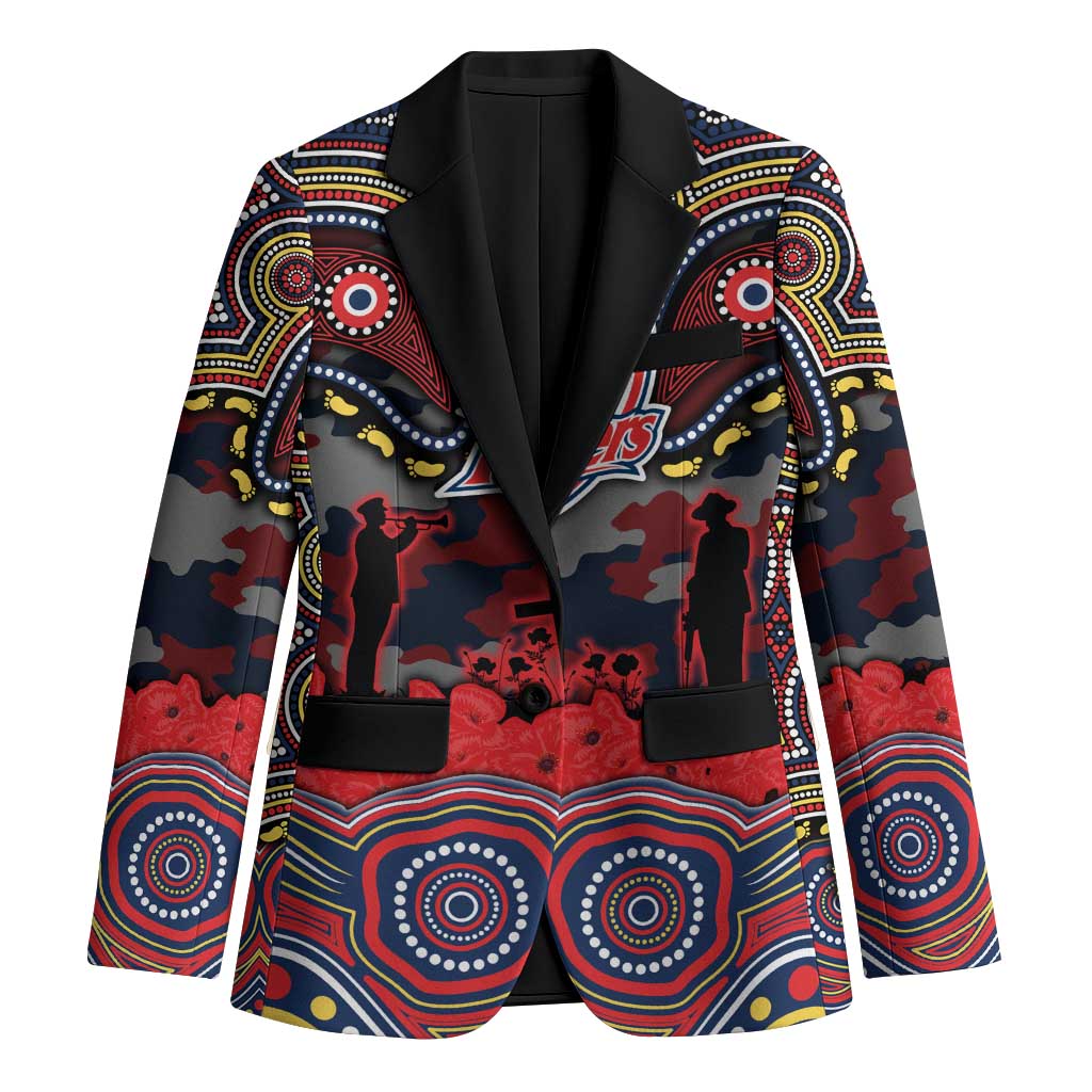 ANZAC Day Sydney Roosters Blazer Military Memorial Aboriginal Indigenous Art