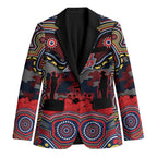 ANZAC Day Sydney Roosters Blazer Military Memorial Aboriginal Indigenous Art