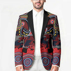 ANZAC Day Sydney Roosters Blazer Military Memorial Aboriginal Indigenous Art