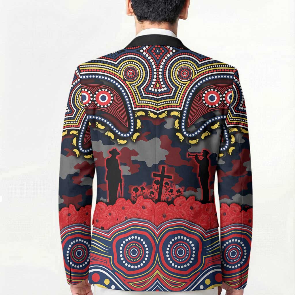 ANZAC Day Sydney Roosters Blazer Military Memorial Aboriginal Indigenous Art