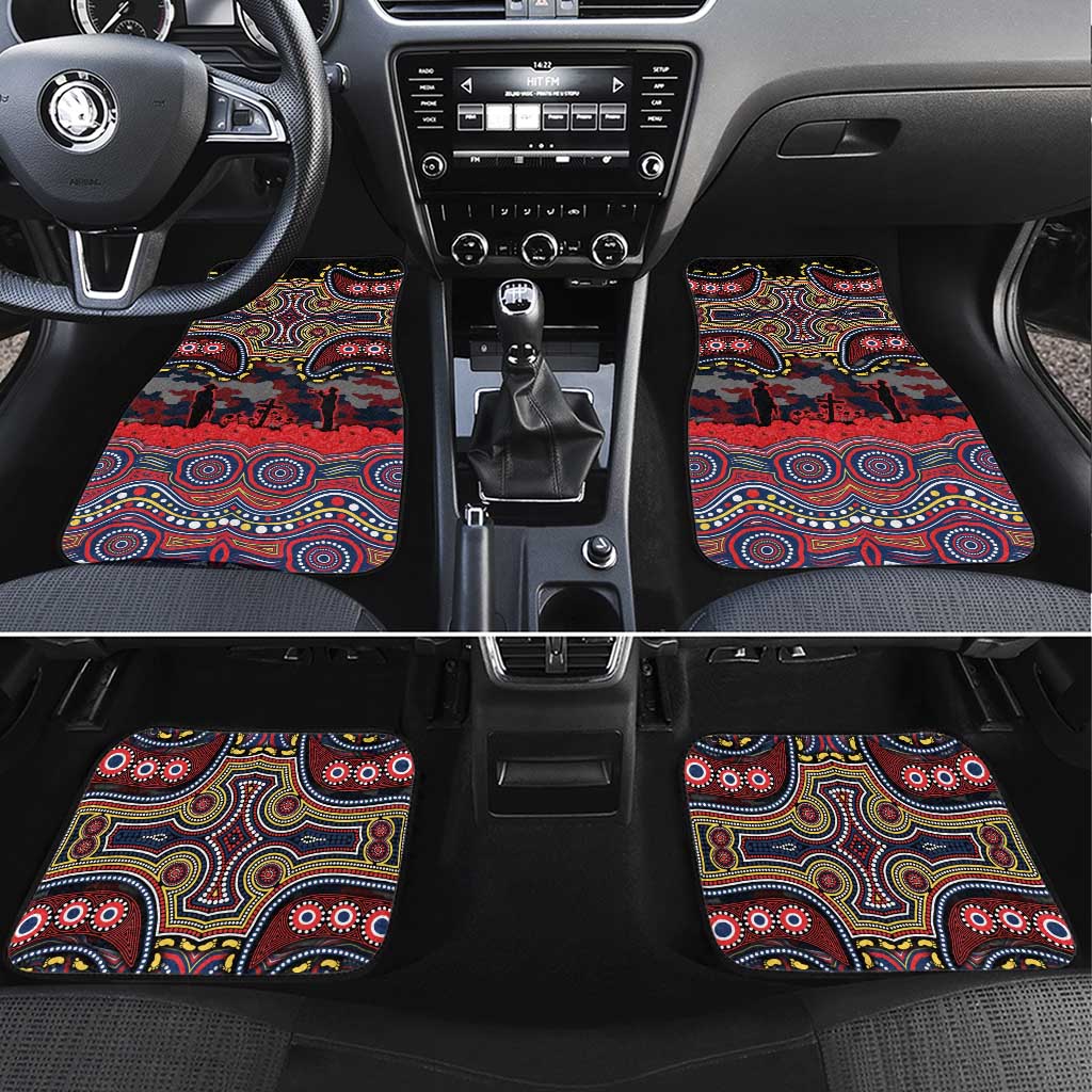 ANZAC Day Sydney Roosters Car Mats Military Memorial Aboriginal Indigenous Art