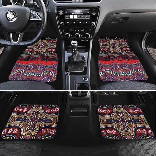 ANZAC Day Sydney Roosters Car Mats Military Memorial Aboriginal Indigenous Art