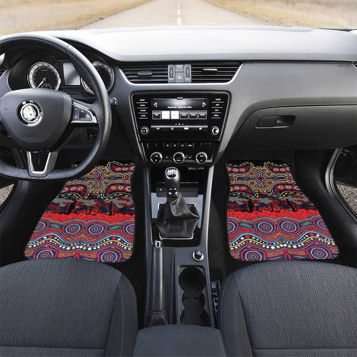 ANZAC Day Sydney Roosters Car Mats Military Memorial Aboriginal Indigenous Art
