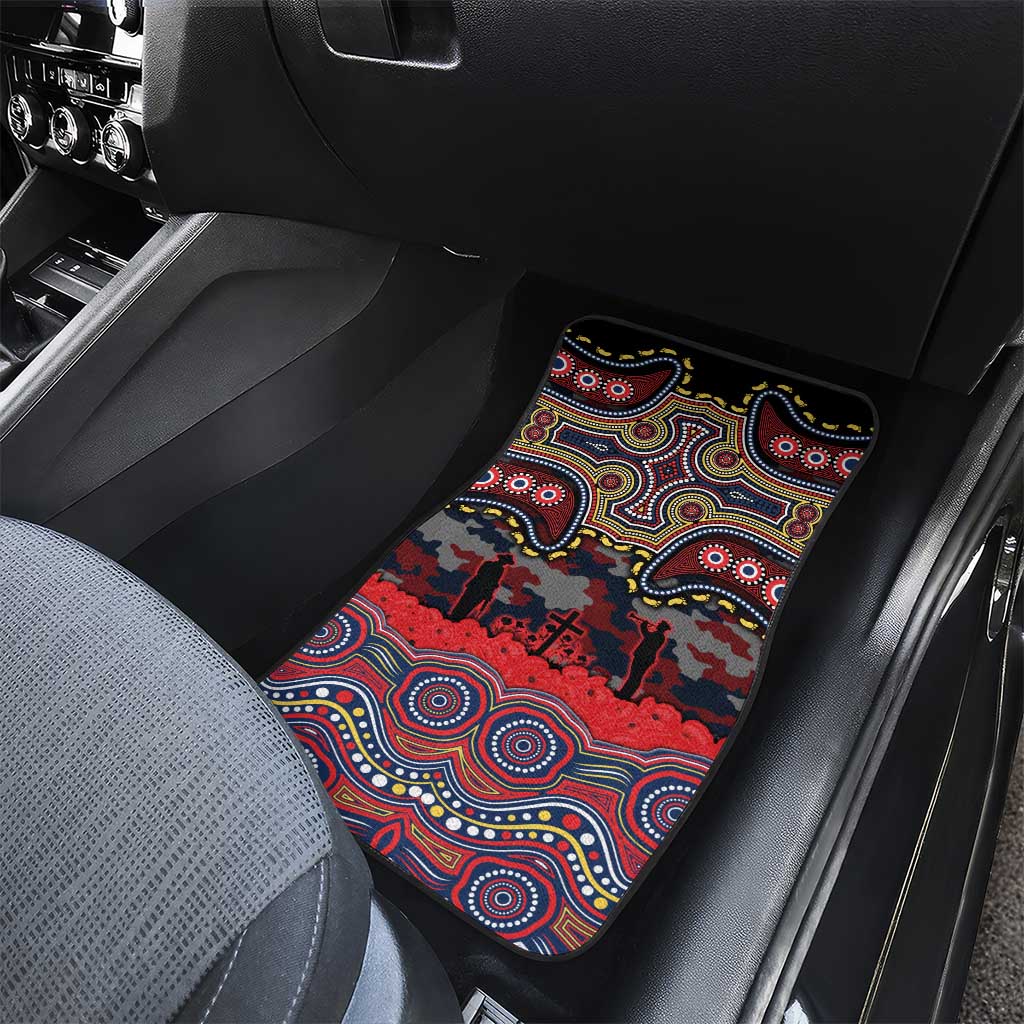 ANZAC Day Sydney Roosters Car Mats Military Memorial Aboriginal Indigenous Art