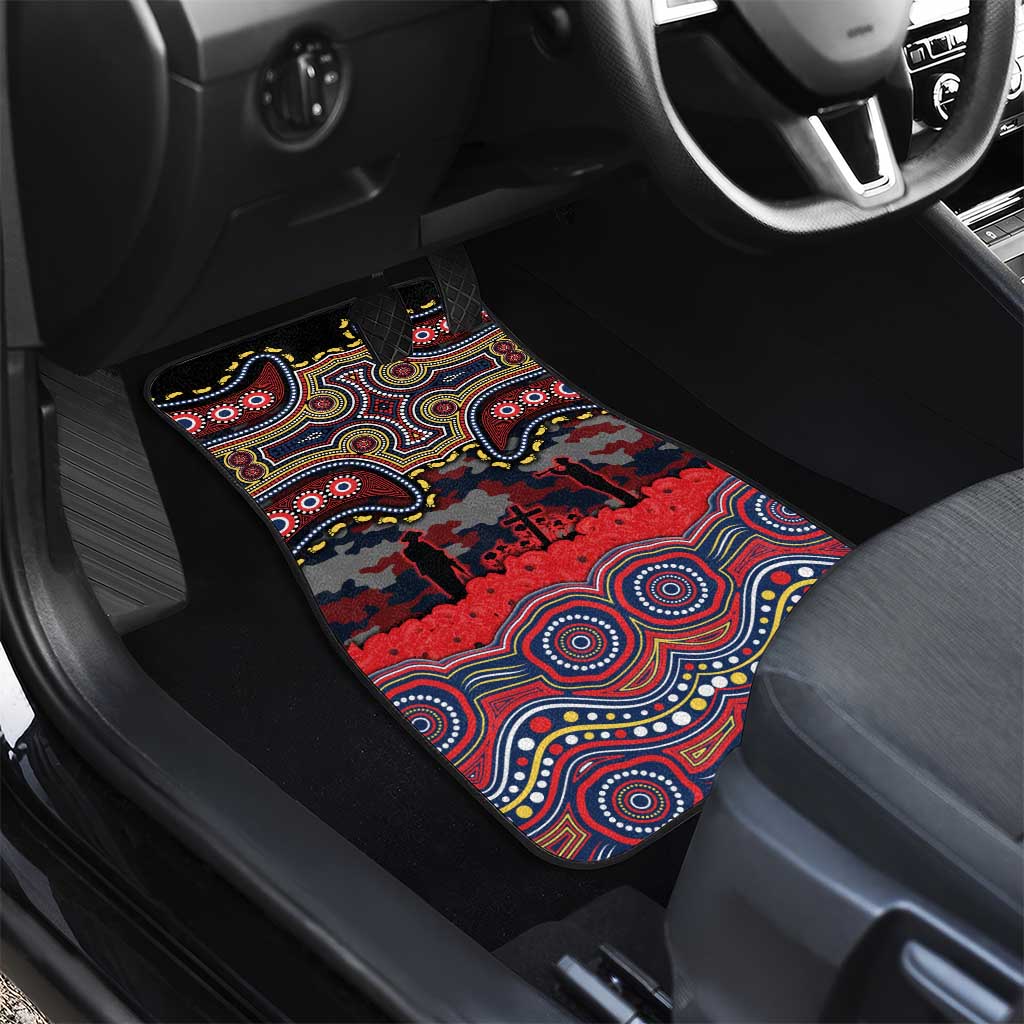 ANZAC Day Sydney Roosters Car Mats Military Memorial Aboriginal Indigenous Art