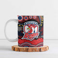 ANZAC Day Sydney Roosters Ceramic Mug Military Memorial Aboriginal Indigenous Art