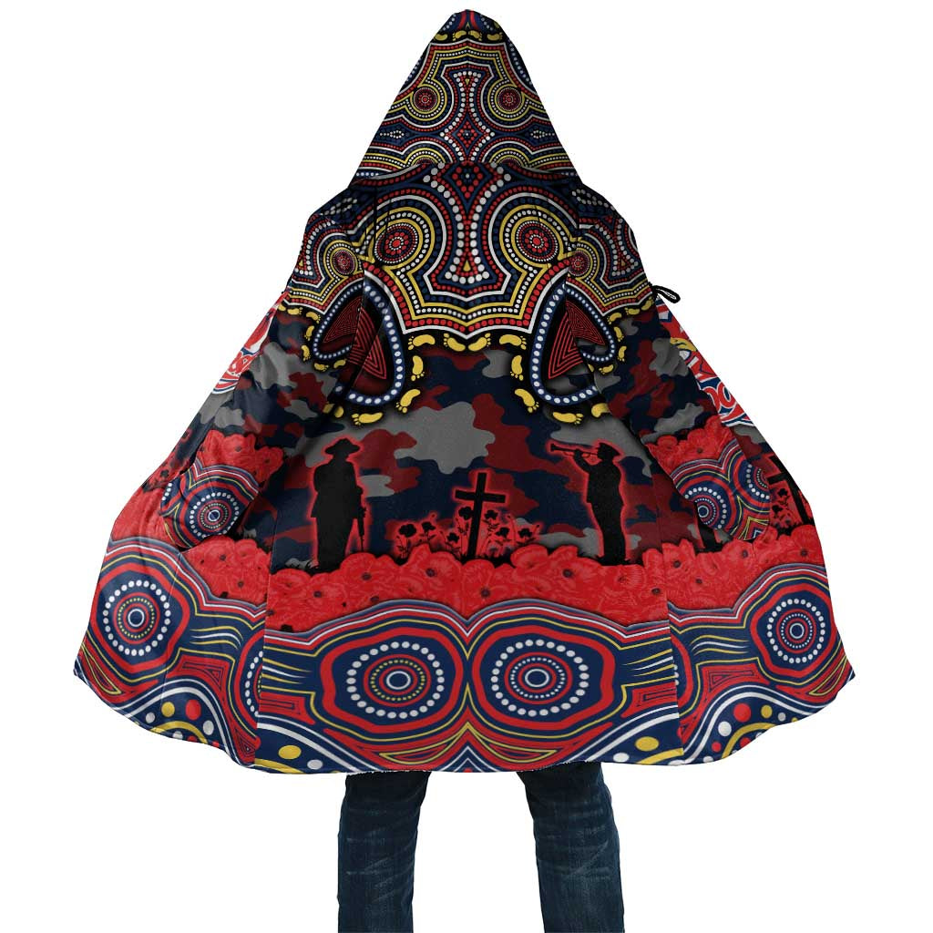 ANZAC Day Sydney Roosters Cloak Military Memorial Aboriginal Indigenous Art