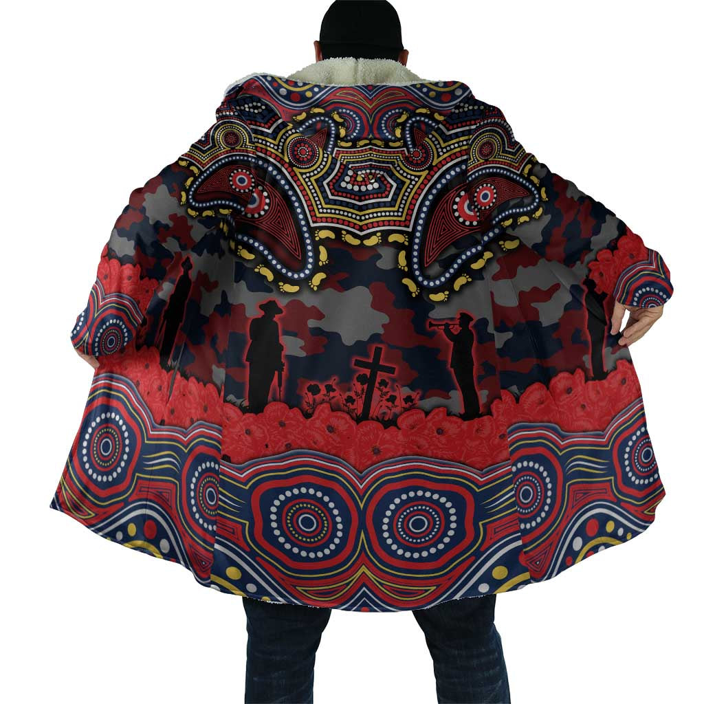 ANZAC Day Sydney Roosters Cloak Military Memorial Aboriginal Indigenous Art