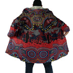 ANZAC Day Sydney Roosters Cloak Military Memorial Aboriginal Indigenous Art