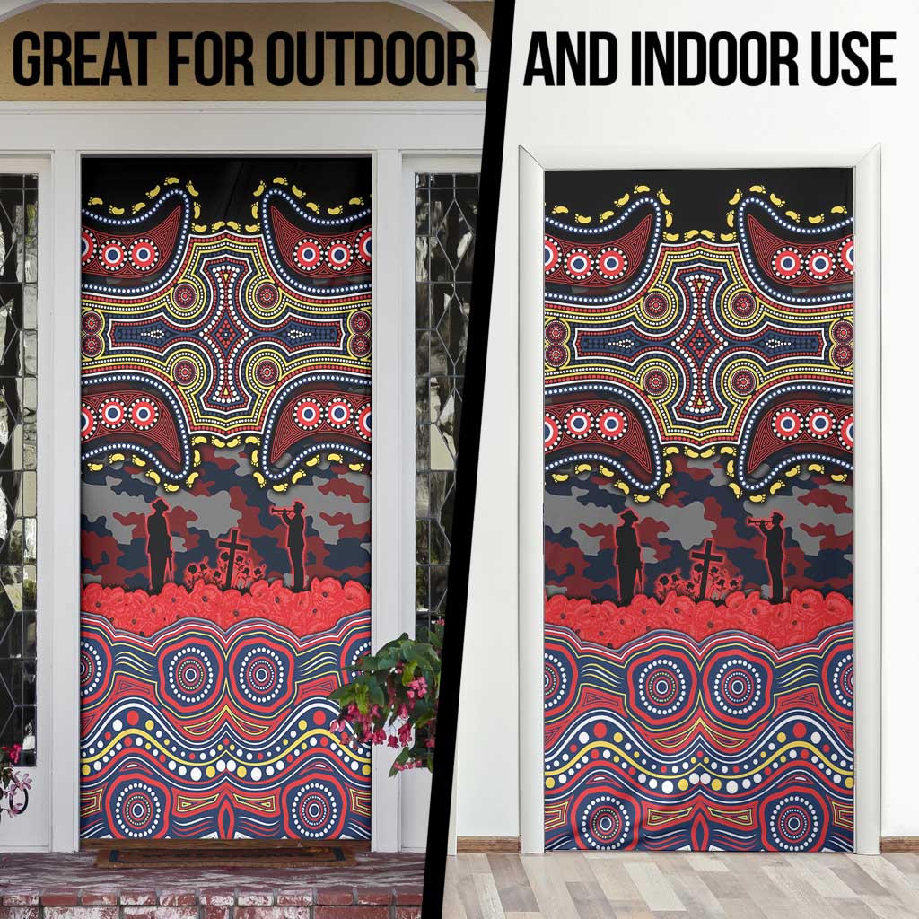 ANZAC Day Sydney Roosters Door Cover Military Memorial Aboriginal Indigenous Art