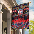 ANZAC Day Sydney Roosters Garden Flag Military Memorial Aboriginal Indigenous Art