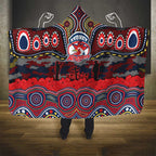 ANZAC Day Sydney Roosters Hooded Blanket Military Memorial Aboriginal Indigenous Art