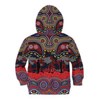 ANZAC Day Sydney Roosters Kid Hoodie Military Memorial Aboriginal Indigenous Art