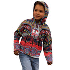 ANZAC Day Sydney Roosters Kid Hoodie Military Memorial Aboriginal Indigenous Art