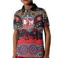 ANZAC Day Sydney Roosters Kid Polo Shirt Military Memorial Aboriginal Indigenous Art