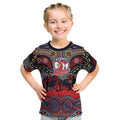 ANZAC Day Sydney Roosters Kid T Shirt Military Memorial Aboriginal Indigenous Art
