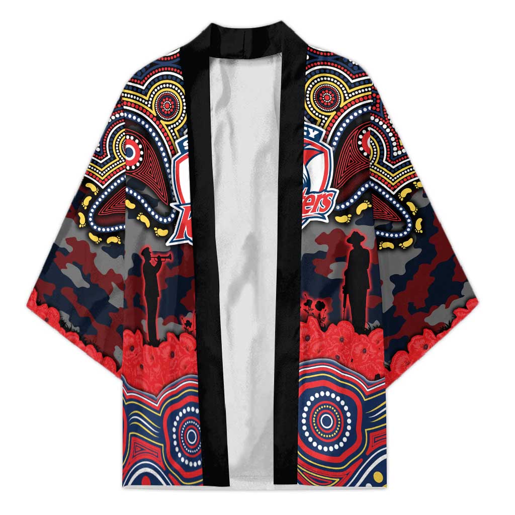 ANZAC Day Sydney Roosters Kimono Military Memorial Aboriginal Indigenous Art
