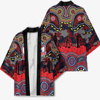 ANZAC Day Sydney Roosters Kimono Military Memorial Aboriginal Indigenous Art