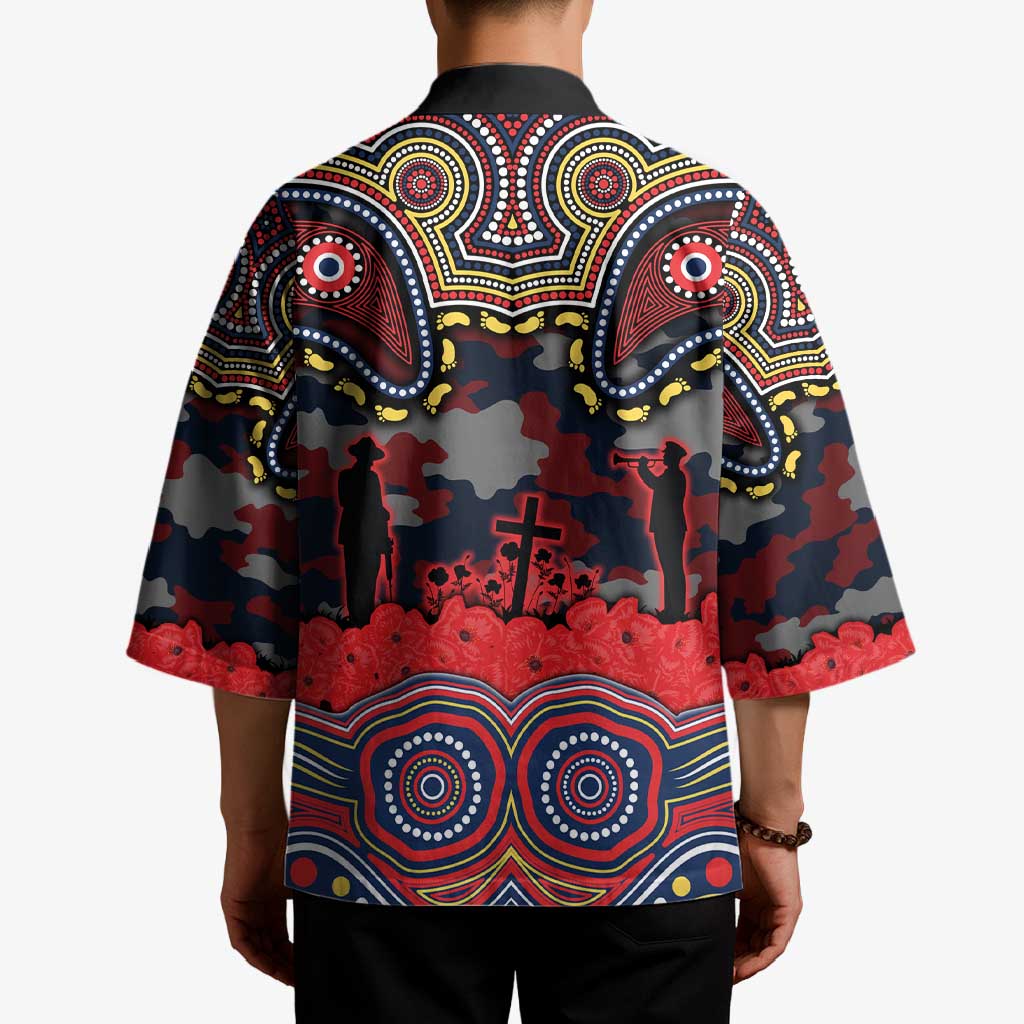 ANZAC Day Sydney Roosters Kimono Military Memorial Aboriginal Indigenous Art