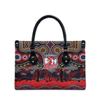ANZAC Day Sydney Roosters Leather Bag Military Memorial Aboriginal Indigenous Art