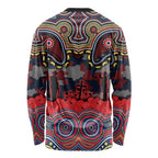 ANZAC Day Sydney Roosters Long Sleeve Shirt Military Memorial Aboriginal Indigenous Art